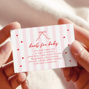 Cartão De Informações Listras de Little Sweetheart Arco Livros para Bebê