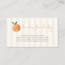 Little Cutie Orange Baby Shower Books For Baby