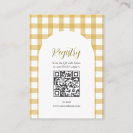 Cartão De Informações Little Duckling Duck Baby Shower Registry QR code