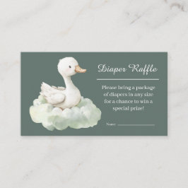 Cartão De Informações Little Goose Diaper Raffle Card Goose Baby Shower