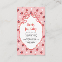 Cartão De Informações Little Lady on the Way Books for Baby