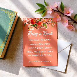 Cartão De Informações Little Peach Orchard Baby Shower