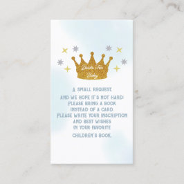 Cartão De Informações Little Prince Boy Baby Shower Books For Baby
