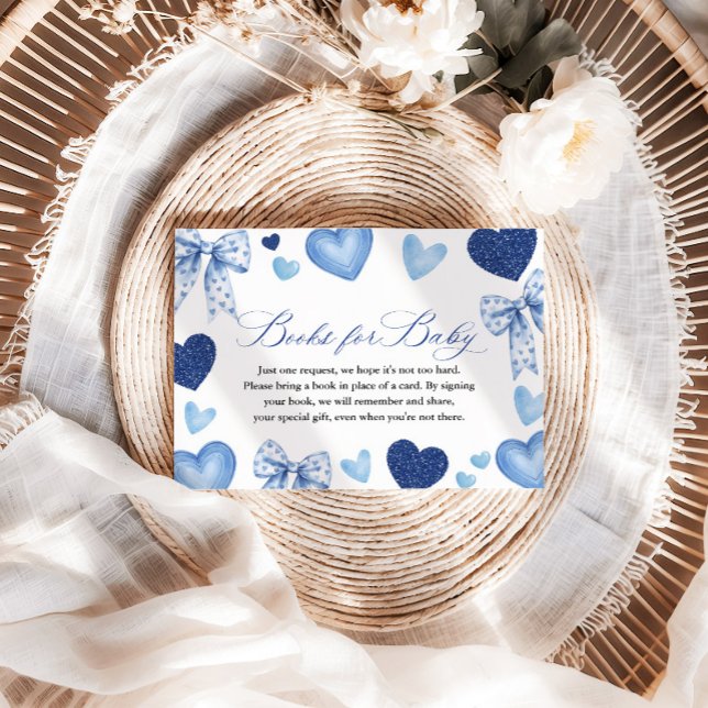 Cartão De Informações Little Sweetheart Baby Shower, Books for Baby (Criador carregado)