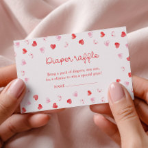 Little Sweetheart Girl Baby Shower Diaper Raffle