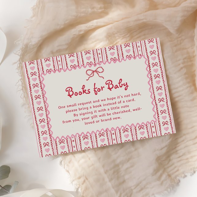 Cartão De Informações Little Sweetheart Valentines Books for Baby Card (Criador carregado)