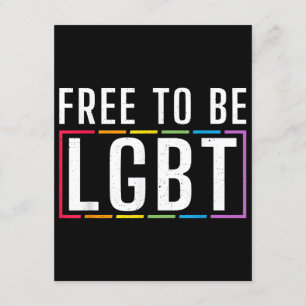 Cartão De Informações Livre para ser LGBT - Orgulho gay Lésbica Bissexua