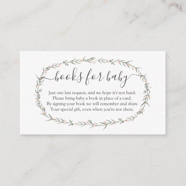 Cartão De Informações Livro da Menina Boêmia Em vez disso, livros para i (Frente)