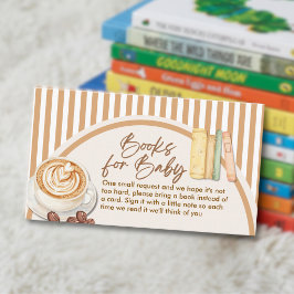 Cartão De Informações Livro de Chamada de Bebê Está Cozinhando Café Conv