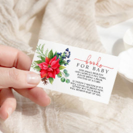 Cartão De Informações Livro de Chás de fraldas de inverno para placa de