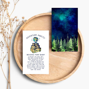 Cartão De Informações Livro de Chás de fraldas do Modern Adventure Viage