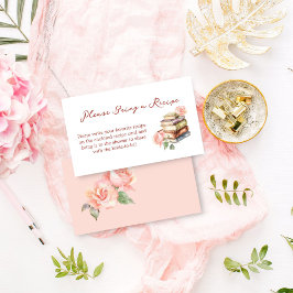 Cartão De Informações Livro de histórias novo capítulo receita do chá de