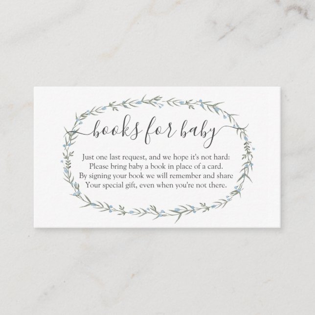 Cartão De Informações Livro de Meninos da Boêmia Em vez disso, livros pa (Frente)