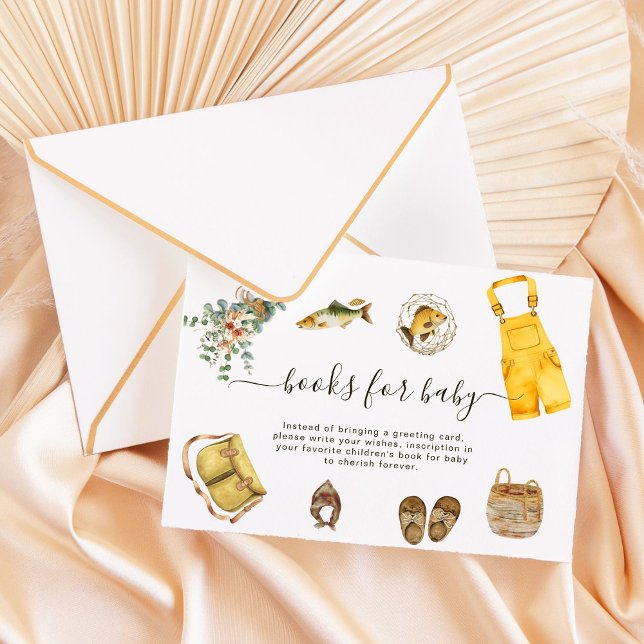 Cartão De Informações Livro de Pequenos Pescadores para Bebê (Criador carregado)