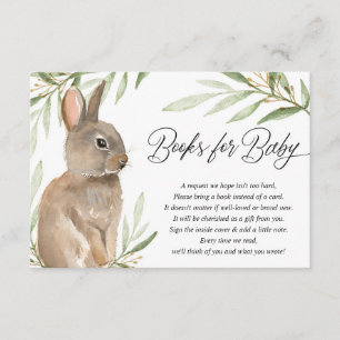 Cartão De Informações Livro do coelho da Páscoa neutro em termos de gêne