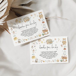 Cartão De Informações Livro Neutro de Nurserina Moderna para Bebê