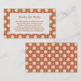 Cartão De Informações Livro Pedido para Chá de Bebê da Daisy