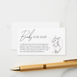 Cartão De Informações Livros Antigos de Floresta Florestal para Bebê