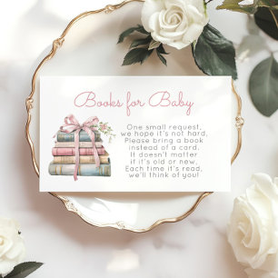 Cartão De Informações Livros Arco-íris Rosa Novo Capítulo para ingresso