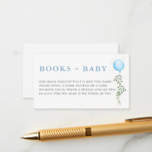 Livros Balão Azul Verdejante Suave Chá de Bebê Men