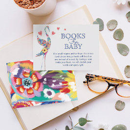 Cartão De Informações Livros Coloridos De Tempestades Florais De Abstrat