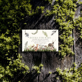 Cartão De Informações Livros de Animais Florestais Encantados para Bebê