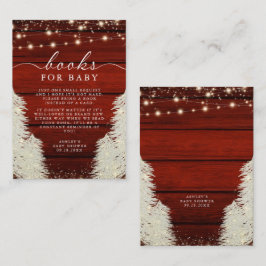 Cartão De Informações Livros De Árvores Rústicos De Corda De Madeira Par