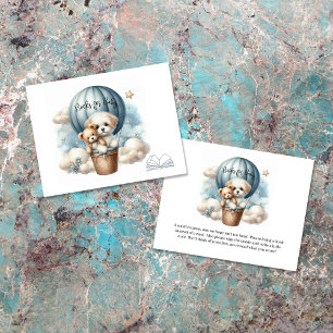 Cartão De Informações Livros De Aventura Para Bebê Puppy Ar Quente Balão