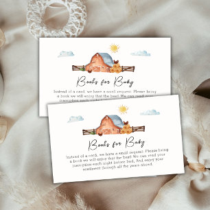 Cartão De Informações Livros De Barn De Fazenda Localmente Cultivados Pa