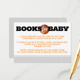 Cartão De Informações Livros de basquete para receptáculo de bebês - Ins