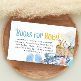 Cartão De Informações Livros de Bebê para Chá de Bebê de Verão Splish Sp