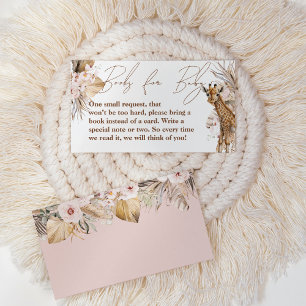 Cartão De Informações Livros de Bebê Safari Animal Floral Tropical Menin