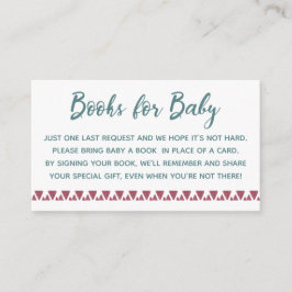 Cartão De Informações Livros De Cactus Para Bebê