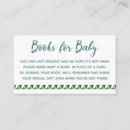 Cartão De Informações Livros De Cactus Para Bebê