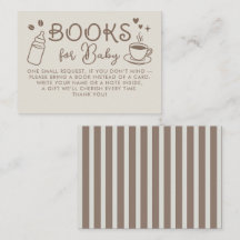 Livros de Café Espresso Para Solicitação de Bebê