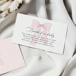 Cartão De Informações Livros de Chá de fraldas de Arco rosa para bebê