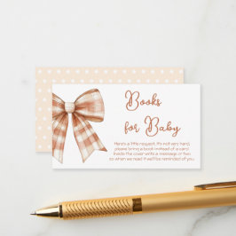 Cartão De Informações Livros De Chá de fraldas De Arco Rosa Para Bebê