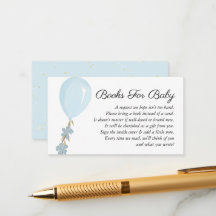 Livros de Chá de fraldas de Balão Azul-Cinto para