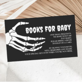 Cartão De Informações Livros de Chá de fraldas de Halloween para Bebê