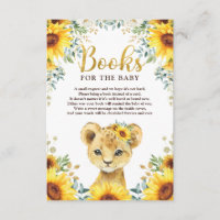 Livros de Chá de fraldas de Lion Sunflower Cub par