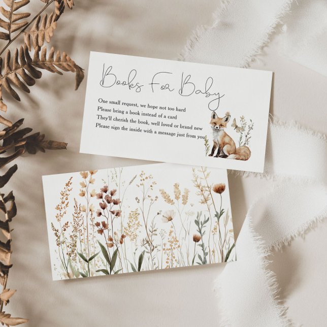 Cartão De Informações Livros De Chá de fraldas De Madeira Para Bebê (Criador carregado)