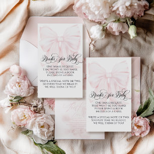 Cartão De Informações Livros de Chá de fraldas de Meninas Elegantes Mode