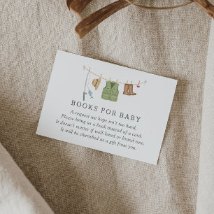 Cartão De Informações Livros De Chá de fraldas De Pesca Para Bebê