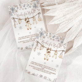 Cartão De Informações Livros De Chá de fraldas De Roupas Neutras Para Be