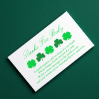 Livros De Chá de fraldas De Shamrock Para Bebê