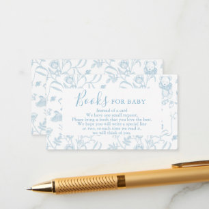 Cartão De Informações Livros de Chá de fraldas de Urso de Toile para Car