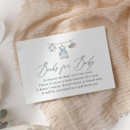 Cartão De Informações Livros de Chá de fraldas náutico para bebê