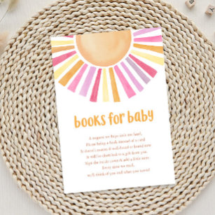 Cartão De Informações Livros de chá de fraldas para bebê