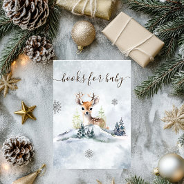 Cartão De Informações Livros de Chá de fraldas para o bebê da Floresta I