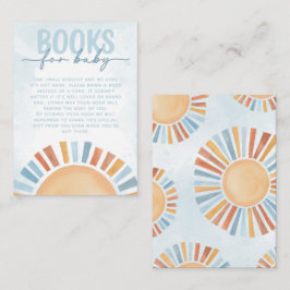 Cartão De Informações Livros de Chá de fraldas Sunshine para Pedido de B